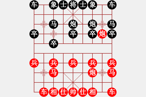 象棋棋譜圖片：黑馬[591445264]VS⊕ я街[307185505] - 步數(shù)：10 