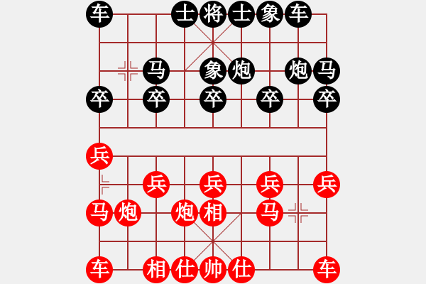 象棋棋譜圖片：老難螢[61036485] -VS- 筱藝[2861149990] - 步數(shù)：10 