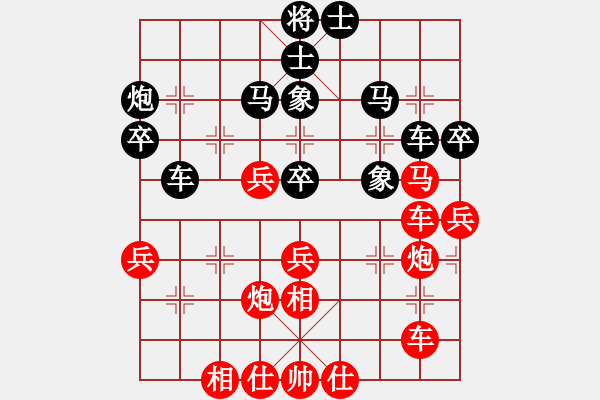 象棋棋譜圖片：斗城(4段)-和-力劈華山(4段)中炮過河車七路馬對(duì)屏風(fēng)馬兩頭蛇 紅左橫車兌七兵對(duì)黑高右炮 - 步數(shù)：50 