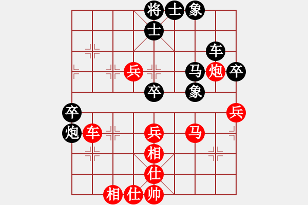 象棋棋譜圖片：斗城(4段)-和-力劈華山(4段)中炮過河車七路馬對(duì)屏風(fēng)馬兩頭蛇 紅左橫車兌七兵對(duì)黑高右炮 - 步數(shù)：80 