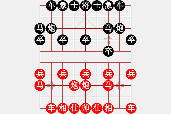 象棋棋谱图片：luxixi(5段)-胜-仁者无友(9段) - 步数：10 