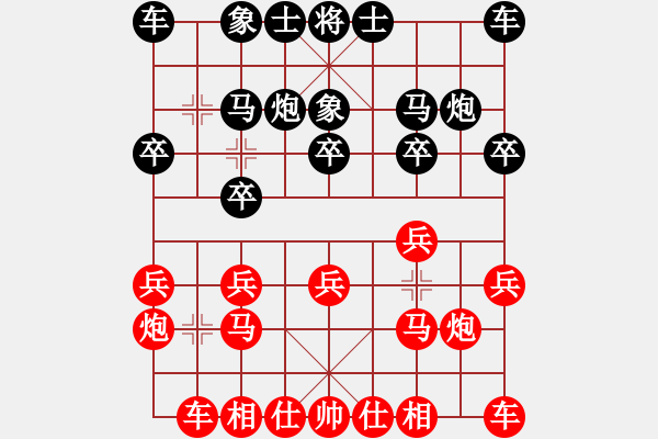 象棋棋譜圖片：于紅木 先和 韓勇 - 步數(shù)：10 