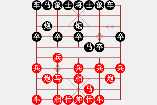 象棋棋譜圖片：duiyi(1段)-負(fù)-files(2段) - 步數(shù)：10 