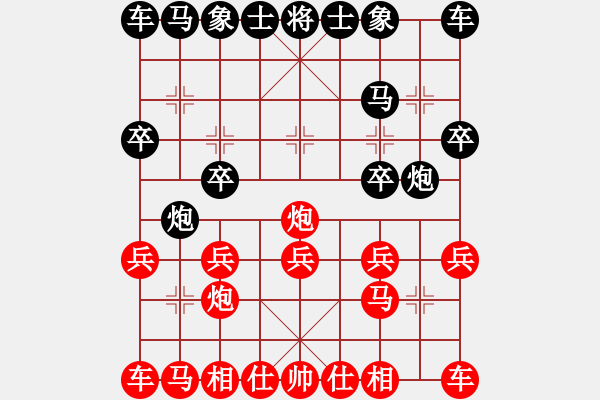 象棋棋譜圖片：001 - 步數(shù)：10 