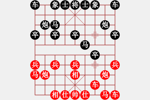 象棋棋譜圖片：上海 歐陽琦琳 和 廣東隊(duì) 時(shí)鳳蘭 - 步數(shù)：10 