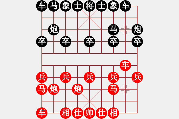 象棋棋譜圖片：付牛皮讓三先自戰(zhàn)評(píng)注 - 步數(shù)：10 