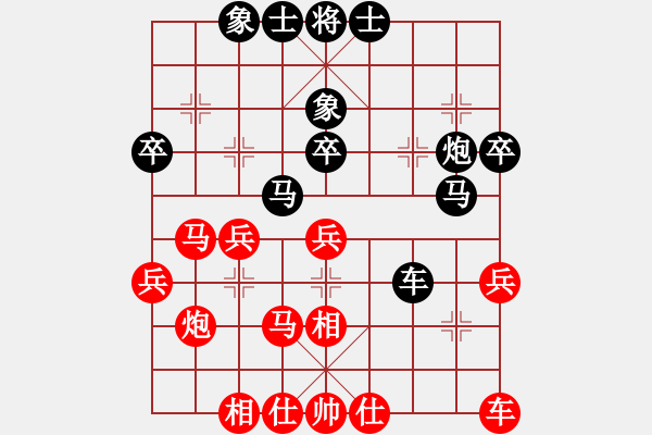 象棋棋譜圖片：渝中 陳穎 勝 巴南 許文章 - 步數(shù)：30 