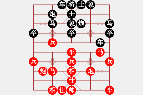 象棋棋譜圖片：thiensinh(9星)-和-飛龍(北斗) - 步數：30 