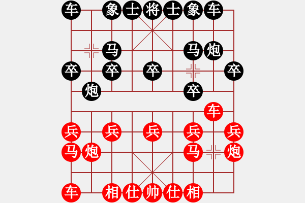 象棋棋譜圖片：《學習大師后手》屏風馬進7卒右炮巡河破起馬局單提馬邊炮右車巡河 - 步數：10 