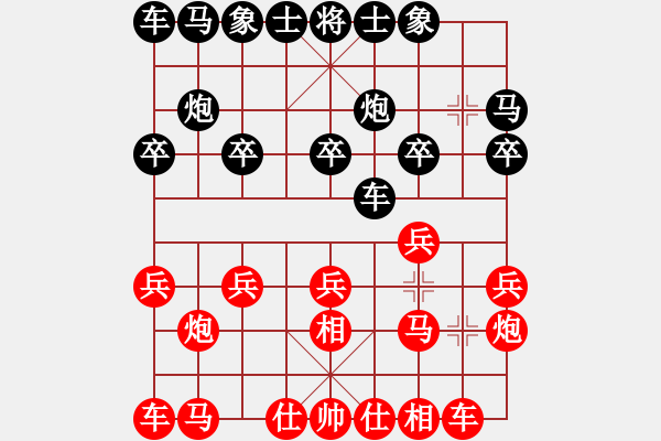 象棋棋谱图片：龙十五(7段)-胜-楚天一兵(8段) - 步数：10 