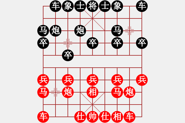 象棋棋譜圖片：棉中針(2段)-負(fù)-糊涂棋仙(4段) - 步數(shù)：10 