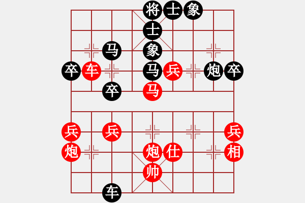 象棋棋譜圖片：鎮(zhèn)八方(7段)-勝-教父(月將) 中炮過(guò)河車(chē)七路馬對(duì)屏風(fēng)馬兩頭蛇 - 步數(shù)：50 