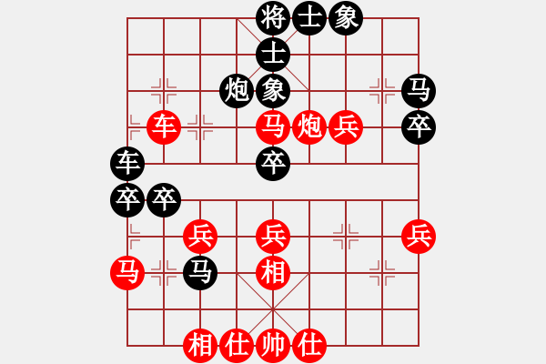 象棋棋譜圖片：弈林之豬(4r)-勝-行者無敵(5r) - 步數(shù)：40 