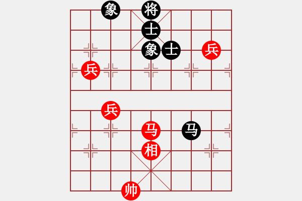 象棋棋譜圖片：五六炮進(jìn)七兵對(duì)反宮馬(旋風(fēng)勝巫師特大級(jí)) - 步數(shù)：90 