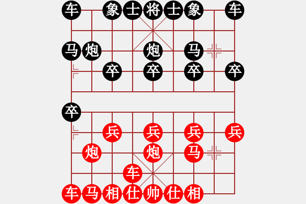 象棋棋譜圖片：橫才俊儒[292832991] -VS- 替天行道[490812301] - 步數(shù)：10 