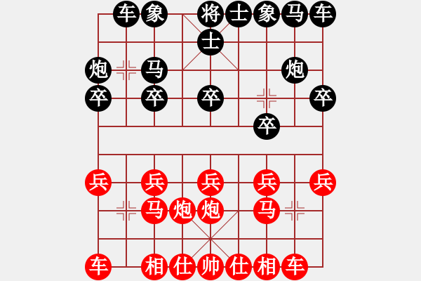 象棋棋譜圖片：周群       先負(fù) 劉幼治     - 步數(shù)：10 