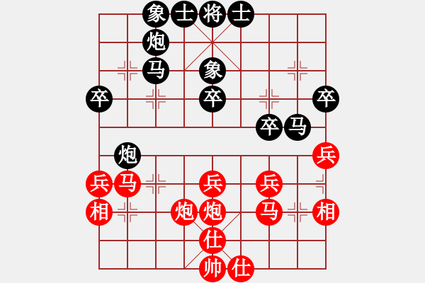 象棋棋譜圖片：賽文貓(6段)-負(fù)-怒龍心語(5段)中炮不進(jìn)三兵對左炮封車轉(zhuǎn)列炮 - 步數(shù)：40 