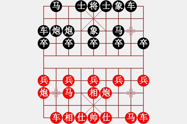 象棋棋譜圖片：周大將軍[紅] -VS-三臺怪手 [黑] - 步數(shù)：10 