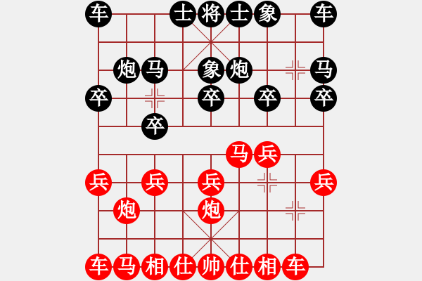 象棋棋谱图片：2009年南京弈杰杯，无锡许明先和苏州陆建洪 - 步数：10 