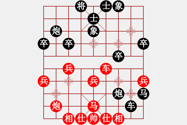 象棋棋譜圖片：先手布局中炮過河車對(duì)反宮馬龍城弈苑車(5r)-勝-風(fēng)云之騰龍(4級(jí)) - 步數(shù)：40 