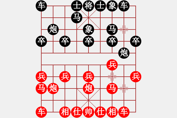 象棋棋譜圖片：lyynjkw[紅] -VS- 棋魔[黑] - 步數(shù)：10 