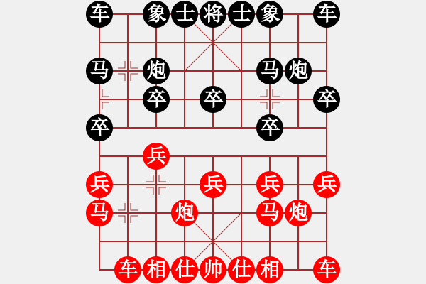 象棋棋譜圖片：陽(yáng)泉 鹿小兵 負(fù) 太原 趙天元 - 步數(shù)：10 