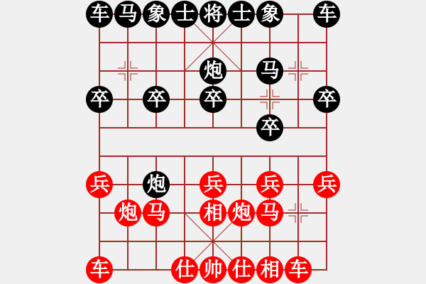 象棋棋譜圖片：石頭851a[紅] -VS- 李孝明789[黑] - 步數(shù)：10 