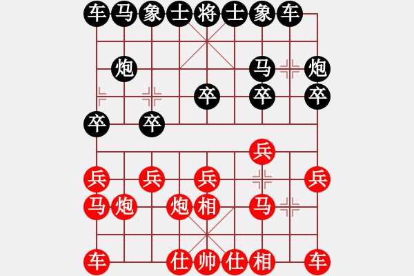 象棋棋谱图片：许文学 先胜 刘佳 - 步数：10 