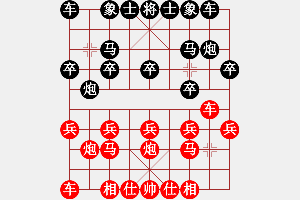 象棋棋谱图片：张金明（攻擂者）先和吴俞成（先锋） 2019.02.23 - 步数：10 