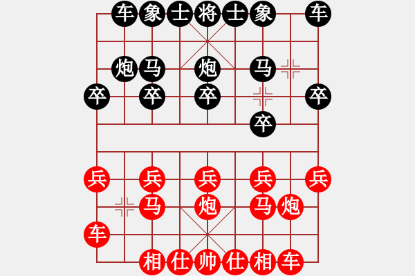 象棋棋譜圖片：jcs[1303040570] -VS- 小剛[527697466] - 步數(shù)：10 