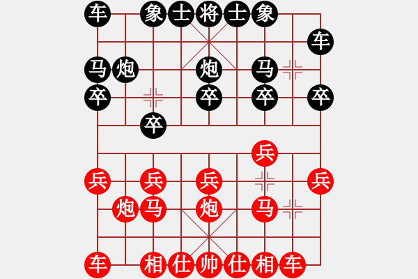 象棋棋譜圖片：倪敏       先勝 杜光偉     - 步數(shù)：10 