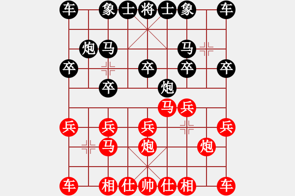 象棋棋谱图片：第一局　让刘尚龄单先第一局(吴胜) - 步数：10 