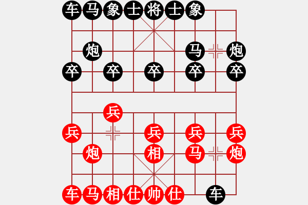 象棋棋谱图片：陕西省社会体育运动发展中心 申嘉伟 和 江苏棋院 程鸣 - 步数：10 