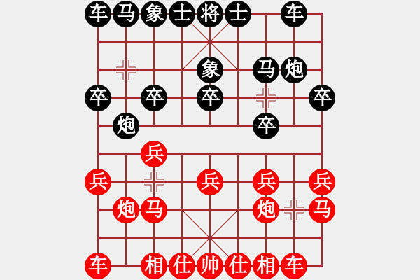 象棋棋譜圖片：王仁穎先勝于少卿 （對(duì)兵局） - 步數(shù)：10 