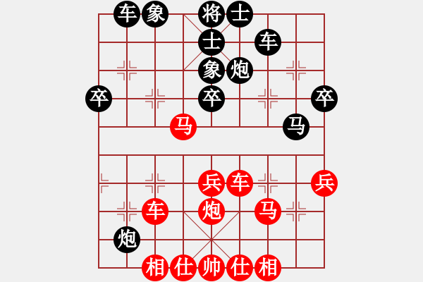 象棋棋譜圖片：RHYS 5.22 VS  高級棋士    （輸不起局）—— 黑丟車 - 步數(shù)：40 