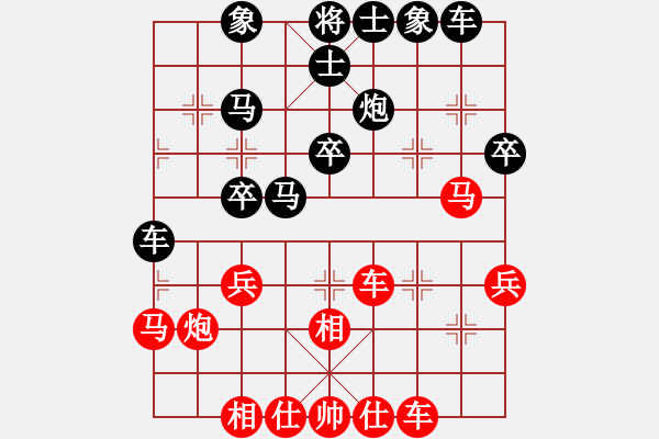 象棋棋譜圖片：煙臺路邊棋(6段)-負(fù)-lnsjzsbjl(9段) - 步數(shù)：30 