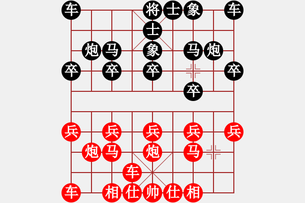 象棋棋谱图片：横才俊儒[292832991](1弦)-胜-neuy(3弦) - 步数：10 