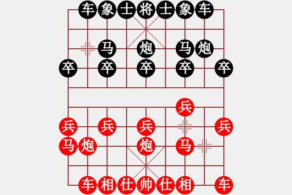 象棋棋譜圖片：湘江游龍(1段)-負-棋人棋才(3段) - 步數：10 