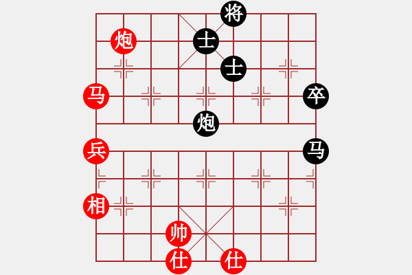 象棋棋譜圖片：9700局 E17-仙人指路轉(zhuǎn)左中炮對卒底炮轉(zhuǎn)順炮-旋九專雙核-新手 紅先和 小蟲引擎24層 - 步數(shù)：130 