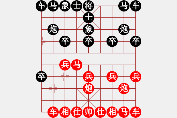 象棋棋譜圖片：佬夫與你們(6段)-和-飛象震中炮(8段) - 步數(shù)：10 