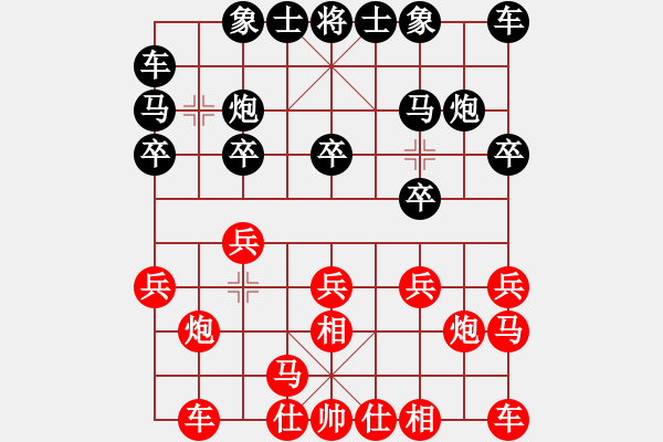 象棋棋譜圖片：后勝網(wǎng)絡(luò)棋手（仙人指路飛相對卒底炮） - 步數(shù)：10 