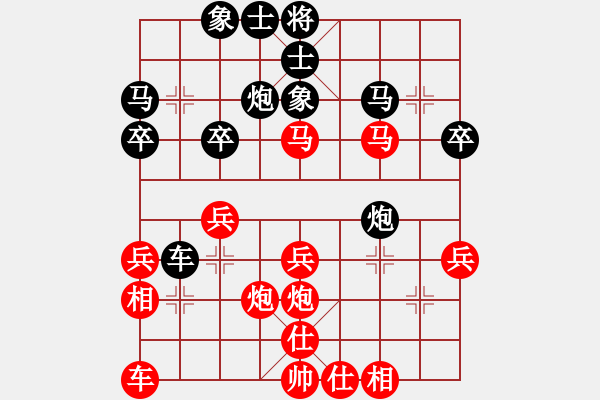 象棋棋譜圖片：akak(天罡)-勝-風雨樓書(天罡) - 步數：30 