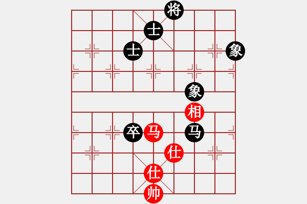 象棋棋譜圖片：B05 1 象3進(jìn)5 再馬2進(jìn)3 黑6士4進(jìn)5 紅6馬七進(jìn)六 495 - 步數(shù)：110 