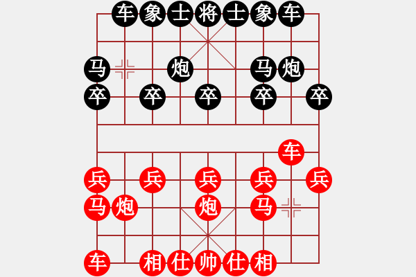 象棋棋譜圖片：實(shí)戰(zhàn)六：血染將府《楚云鶴（紅方）VS豹子頭》 - 步數(shù)：10 