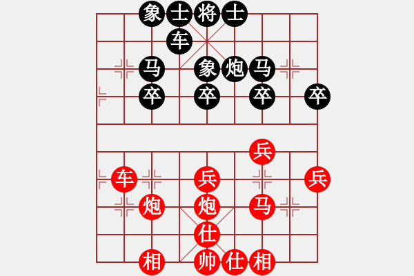 象棋棋譜圖片：太行山棋圣(6段)-勝-讓我雙馬吧(3段) - 步數(shù)：30 