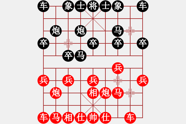 象棋棋谱图片：谢岿 先胜 张申宏 - 步数：10 