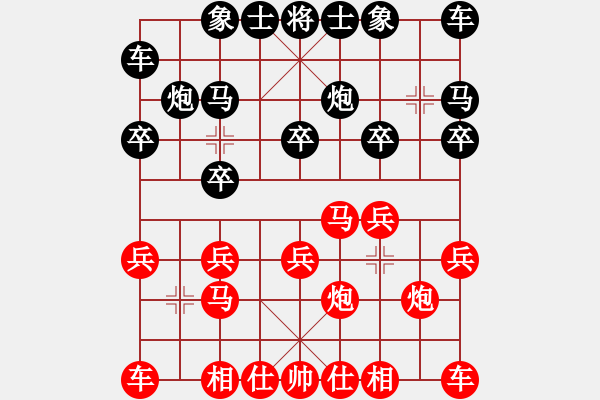 象棋棋譜圖片：老朱先和本人 （2016.8.24.臺西二路 ） - 步數(shù)：10 