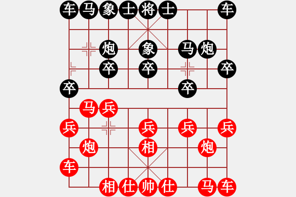 象棋棋谱图片：大师群桦VS百花小杨过(2015 11 14) - 步数：10 