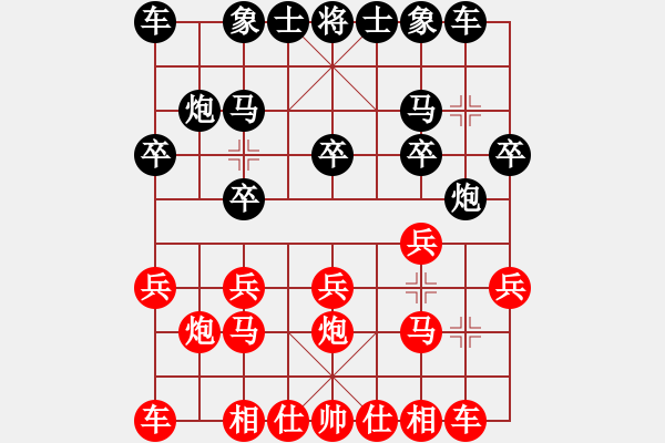 象棋棋譜圖片：大齡單身[1012001787] -VS- 濮陽任[670343553] - 步數(shù)：10 