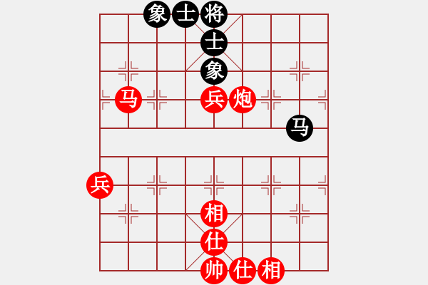 象棋棋譜圖片：順炮局(我先勝評(píng)測(cè)業(yè)四棋手) - 步數(shù)：80 